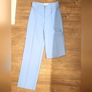 Pull&Bear Straight Leg Light Blue Pants